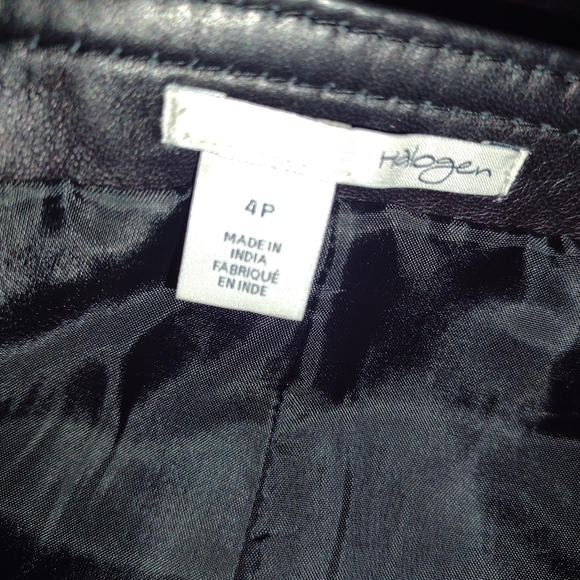 #25 Halogen leather blocked skirt - Picture 7 of 7